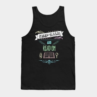 Keep Calm and Read On Vintage RC10 Tank Top